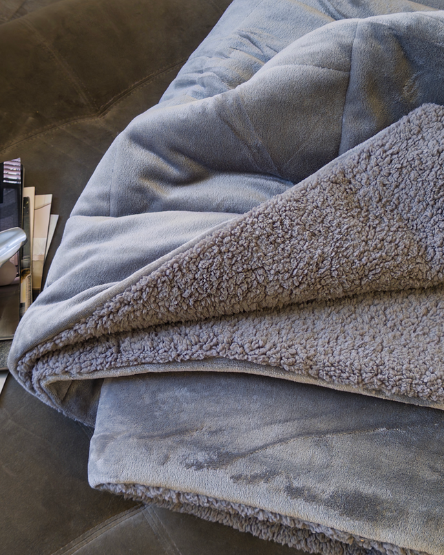 Acolchado Edredon Flannel Corderito