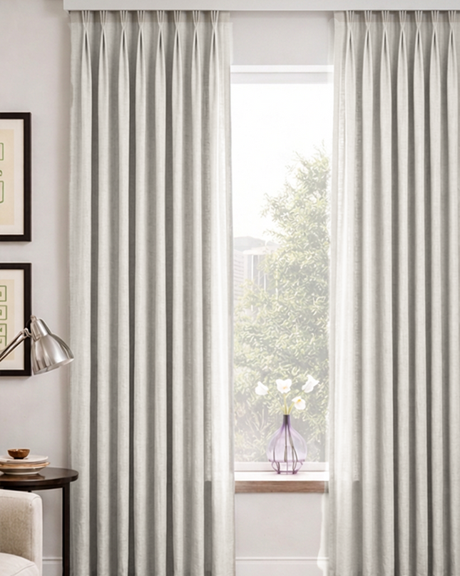 Cortina Liviana Voile Escocés