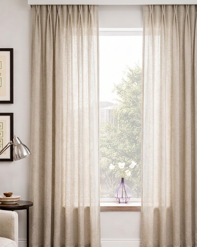 Cortina Liviana Gasa de Lino